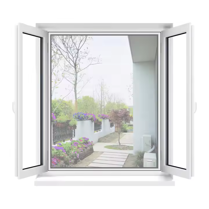Pantalla Microperforada Universal para Ventanas , Malla lavable, roja Ajustable, Tamaño de la Ventana DIY, Protección total (Tamaño máximo 130x150CM, Blanco) - 1