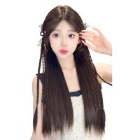 2 uds. De extensión de cabello de cola de caballo con lazo negro estilo Ballet, peluca trenzada de boxeo con cola de poni, peluca trenzada larga Natural para uso diario - details 7