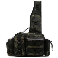 Bolso de cintura versátil para hombres, bolso de pecho, bolso cruzado de hombro para exteriores, bolso para cañas de pescar, bol - details 8