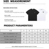 Camisetas de Verano Casuales para Hombres Algodón Puro, Cuello Redondo, Mangas Cortas, Novedad con Estampados de Logotipo - details 13