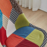 EGOONM-Sillas de comedor modernas con patas de madera maciza, muebles para el hogar, sillas de Bar, ocio, oficina, Patchwork, 4 piezas por juego - details 2
