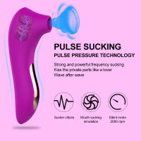 Vibrador de succión de clítoris con ventosa para mujer, estimulador Oral de clítoris, pezón, Vagina, juguete sexual para mujer, producto masturbador, suministros para adultos - details 2