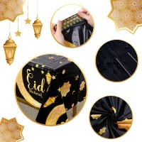 Camino de mesa Eid Mubarak, manteles de Ramadán, decoración de Ramadán Kareem para el hogar, fiesta musulmana islámica, regalos de Eid Al Adha, 2025 - details 11