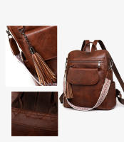 Mochila de cuero para mujer, diseño de moda, bolsos de hombro para mujer, mochila de viaje - details 9