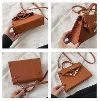 Cerradura texturizada portátil pequeño bolso cuadrado de las mujeres nuevo versátil clásico bolso de mensajero de hombro PU bolso Kelly de moda - details 35