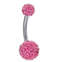 Piercings para el cuerpo de 2 piezas, joyería de acero con diamantes de imitación para el ombligo, anillo de barra, lentejuelas, Piercing para el cuerpo - details 5