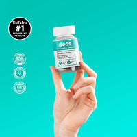 Suplemento de desodorante interno DEOS – Desodorante de cuerpo completo para la salud intestinal, la salud de la piel, apoyo a la desintoxicación y la digestión – Pastillas de clorofila con control natural de olores para una frescura de la cabeza a los pi - details 1