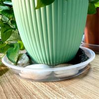 Platillo de plástico transparente para plantas, bandeja para plantas, maceta duradera y gruesa para jardín interior y exterior, 12 pulgadas, 4 paquetes - details 2