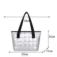 Bolso de mano de algodón con almohadilla espacial para mujer, bolsa de viaje de hombro acolchada, de gran capacidad, impermeable, a la moda, Invierno - details 35