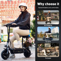 iScooter F2 Patinete Eléctrico Plegable para Adultos con Asiento 30KM/H 500W Tablas de Skate - details 12