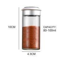 Tarros de condimentos, condimentos de pimienta en polvo, botellas, tapas giratorias, recipientes de almacenamiento para condimentos de azúcar y sal, utensilios de cocina - details 0