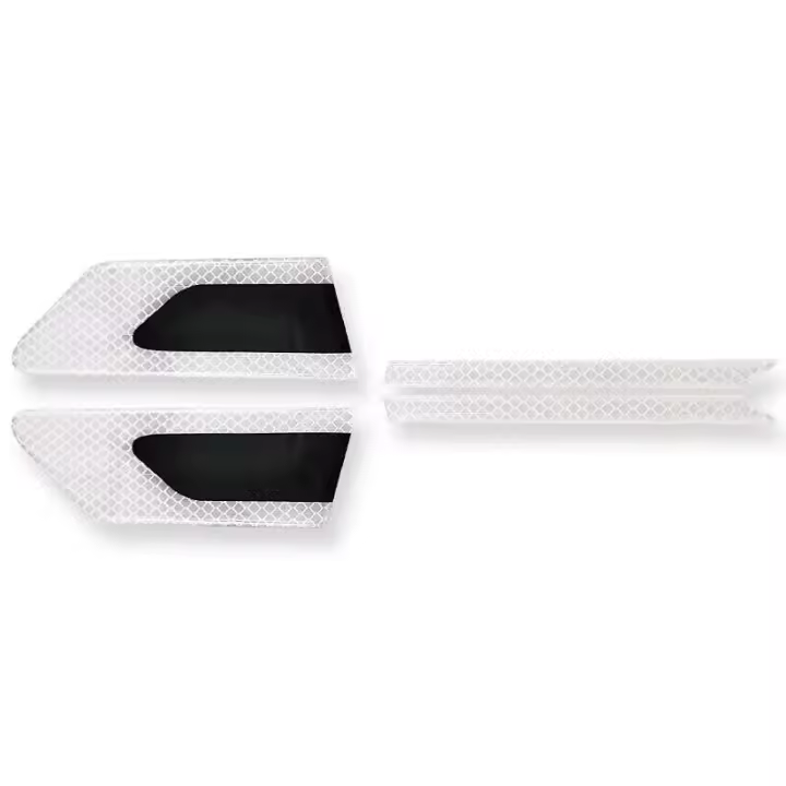 Pegatinas reflectantes para carrocería de coche, pegatinas de protección de puertas de advertencia de seguridad lateral, reflectantes antiarañazos y anticolisión - 1