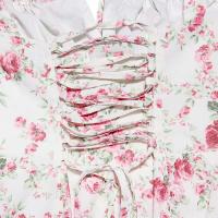 Vestido Midi bohemio de verano con tirantes finos y abertura en el muslo, vestido con lazo en la parte delantera, estampado liso, sin mangas, Vintage, vestidos de playa - details 18