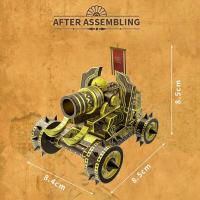 Microworld-rompecabezas de Metal 3D, juego de carro de artillería, modelo DIY, Kits de rompecabezas, juguetes de corte láser, regalos de Navidad para adolescentes, adultos y niños - details 2