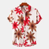 Camisa vaquera hawaiana para hombre, top de manga corta de secado rápido, ropa de vacaciones, entretenimiento en la playa, verano - details 2