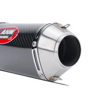 Tubo de escape de fibra de carbono AHM para Z250/Benelli - details 3