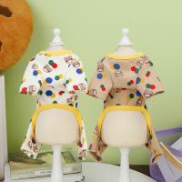 Suministros para mascotas, pijamas de algodón para perros, camiseta interior transpirable con patrón de oso para perros, ropa fina para cachorros y gatos - details 3