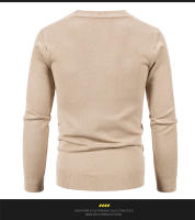 Cardigan de Moda para Hombres Abrigo de Punto de Manga Larga con Botones - details 8