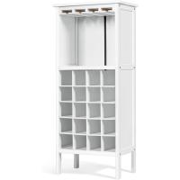 Botellero de cristal, apto para vinotecas de cocinas, restaurantes, bares, 42 x 25 x 96 cm - details 14
