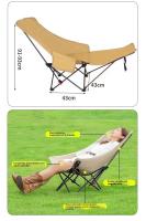 Silla reclinable jardin terraza camping plegable multifunción al aire libre playa Portátil - details 10
