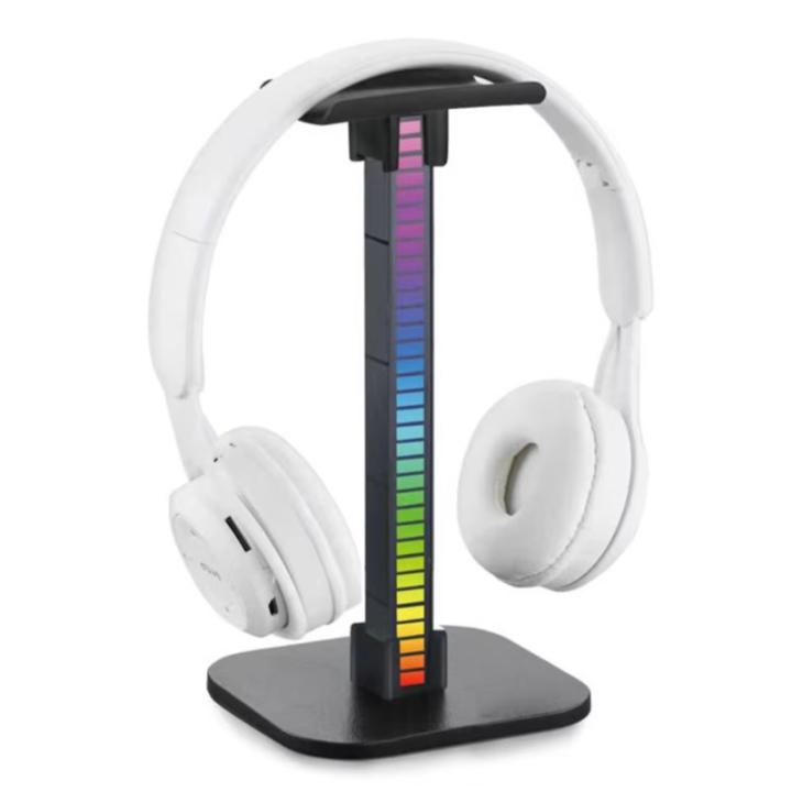 Soporte de auriculares LED RGB para juegos, colgador de auriculares, soporte de exhibición para auriculares de Jugador