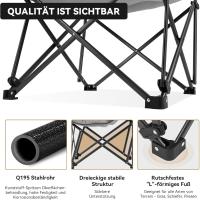 Silla de camping acolchada cómoda portátil de algodón al por mayor, silla plegable para exteriores, picnic, pesca, carga 136 kg - details 13