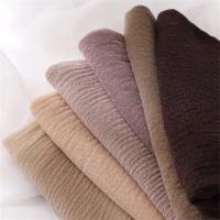 18 colores liso suave fino poliéster Hijabs mujeres largo musulmán chal bufanda turbante envolturas para la cabeza señora islámico 170*70Cm - details 3