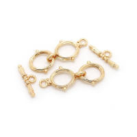 Pulsera de Tirantes Geométricos de Latón Dorado 18K Clasps para Hacer Joyería DIY - details 118