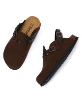 Chanclas de mujer, anillos, lazos en los dedos, sandalias planas de gladiador de verano - details 5
