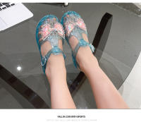 Zapatos de gelatina de cristal, sandalias para niños con purpurina y mariposa - details 18