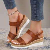 mujeres tacones cuña sandalias zapatos de verano - details 4