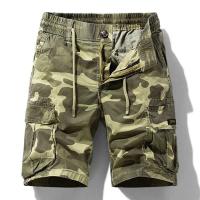 Pantalones cortos casuales de algodón de verano con múltiples bolsillos para hombre, pantalones cortos para correr transpirables para hombre - details 1