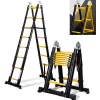 Escalera Telescópica de Aluminio Extensible, Antideslizante, Multiusos Carga de 150kg - details 46