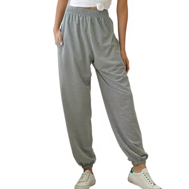 Moda Pantalones cómodos de algodón para mujer, informales, decoración del hogar. - 1