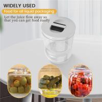 Frasco de Piquantes y Olivas Seco y Húmedo Dispensador para Cocina y Hogar Contenedor de Jarra de Aire Libre Organizador de Plástico con Características Especiales - details 8
