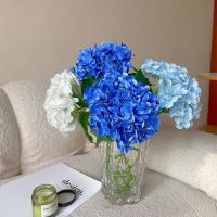 Flor de hortensia Artificial Multicolor, accesorios de flores de simulación de tacto Real DIY, pétalos de seda, plantas realistas, suministros para fiestas - details 5