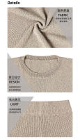 Conjuntos de 2 piezas para mujer: top corto de punto sin mangas y pantalones cortos de cintura alta |   Conjunto de Salón Suave |   Ropa de playa, viajes, primavera y verano. - details 1
