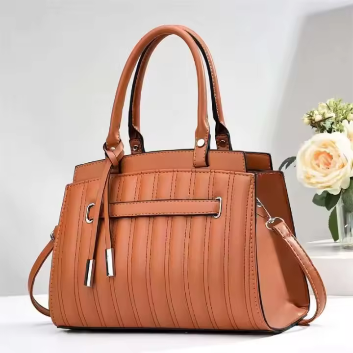 Bolso de hombro informal para mujer, de gran capacidad, nuevo, color sólido, versátil, a la moda, sencillo, elegante, con temperamento - 1