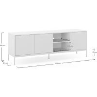 Mueble TV 3 Puertas, 160 cm (Ancho) 40 cm (Profundidad) 55 cm (Altura) - details 5