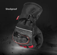 Guantes reflectantes para motocicleta, manoplas cálidas, impermeables, resistentes al viento, táctiles, para Invierno - details 3