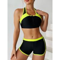 Conjunto de Bikini con cremallera para mujer, traje de baño de dos piezas con pantalón corto, traje de baño deportivo para mujer, ropa de playa para verano 2025 - details 17