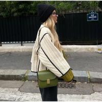 Abrigos acolchados de retazos para mujer, chaqueta con cuello redondo y bolsillo de una sola botonadura, ropa de calle informal - details 8