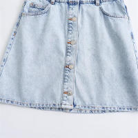 Mini vestido vaquero para mujer Zach Ailsa primavera 2024 estilo de moda cuello plegable manga larga con decoración de bolsillos - details 10