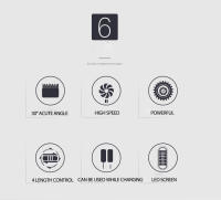 Kemei-cortadora de pelo eléctrica profesional para bebé, máquina de corte de pelo lavable con pantalla LED, bajo nivel de ruido, recargable - details 1