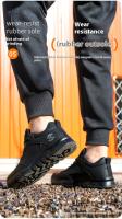 Los hombres de trabajo de seguros de zapatos anti-smash anti-perforación aislados cuatro estaciones de trabajo ligero resistente al desgaste zapatos impermeables de la obra - details 10