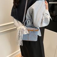 Bolsa Denim Vintage Azul Bolsa de Mano Cruciente de Alta Calidad Opción Marrón y Azul - details 2