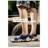 Sandalias de playa y exterior para hombre, zapatos informales de verano, cómodos, planos, a la moda - details 5