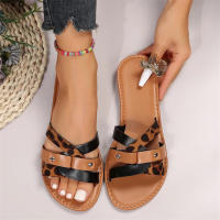 Tallas grandes 43 Zapatos de mujer de verano, nuevo estilo fresco, sandalias planas y huecas para damas, sandalias de una palabra para exteriores - details 3