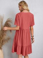 Pantalón corto informal holgado de manga con volantes de verano, minifalda ligera y elegante para fiestas en la playa 2024 - details 6