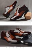 2023 Sepatu Souliers Hommes En Cuir Pria vestido logotipo italiano zapatos de fiesta de cuero de boda para hombres - details 4